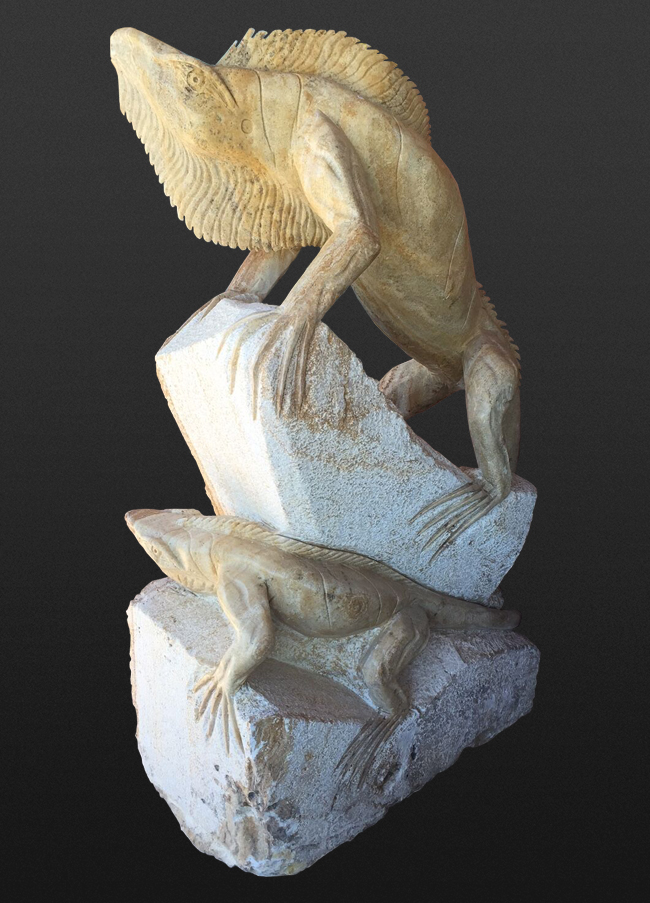 Lizard Sculpture